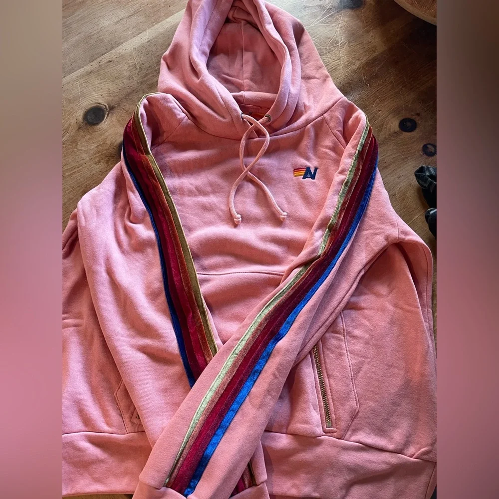Aviator Nation Pink Hoodie - Picture 2 of 7